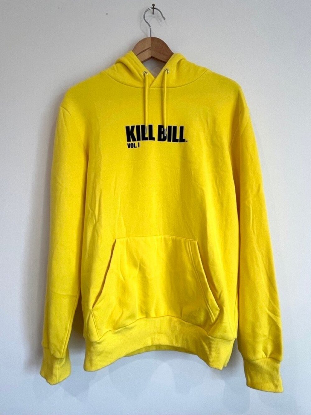 Primark Kill Bill Vol 1 Yellow Graphic Pullover Hoodie Mens M Movie Streetwear